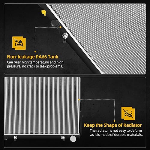 Miniatura 120 de DWVO Radiador compatible con Tundra 2007-2020 Sequoia 2008-2014 4.6L 5.7L V8 CU2994