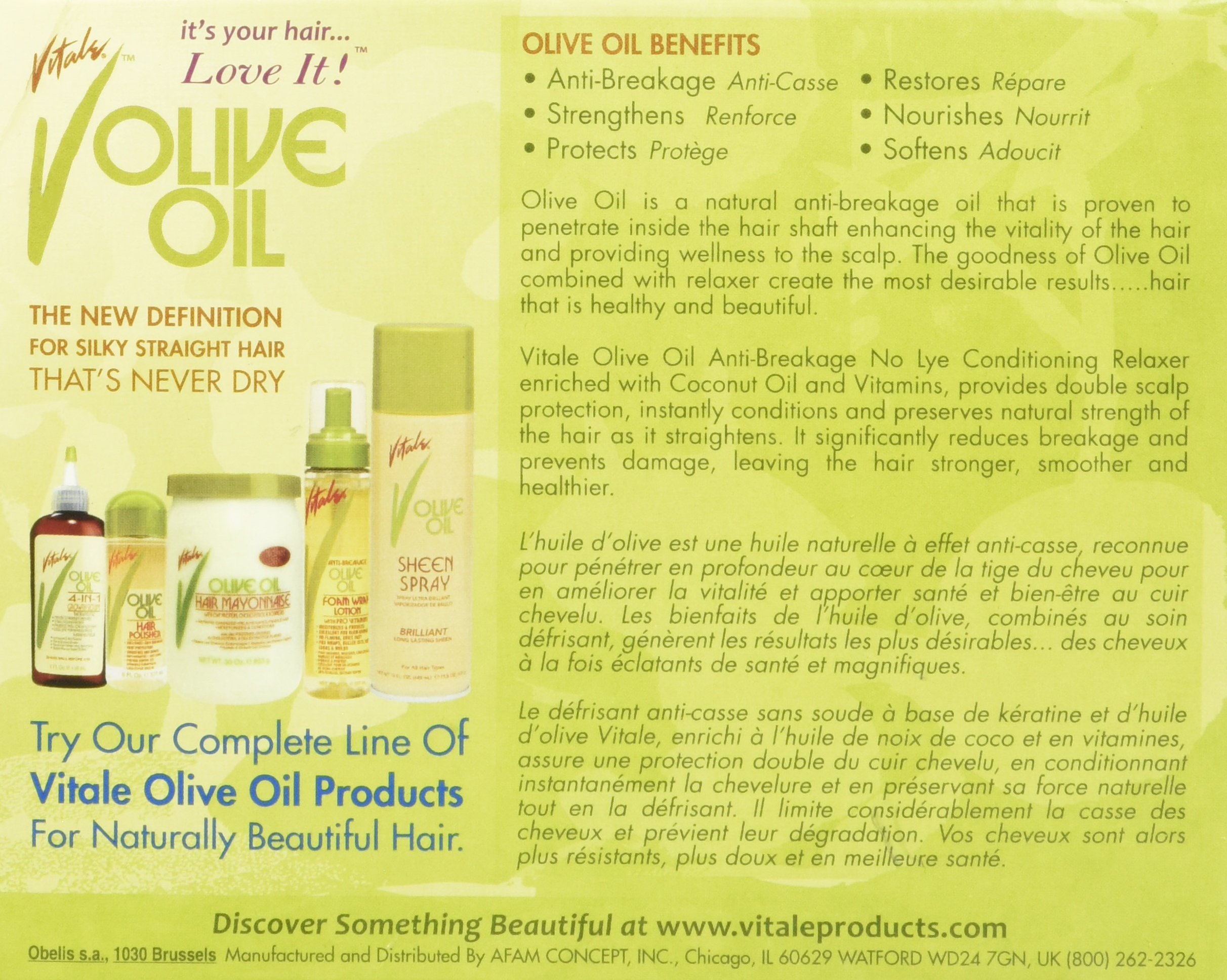 Vitale Olive Oil Touch Up Kit Conditioning No-lye Relaxer System Super, 1 Ea, 1count