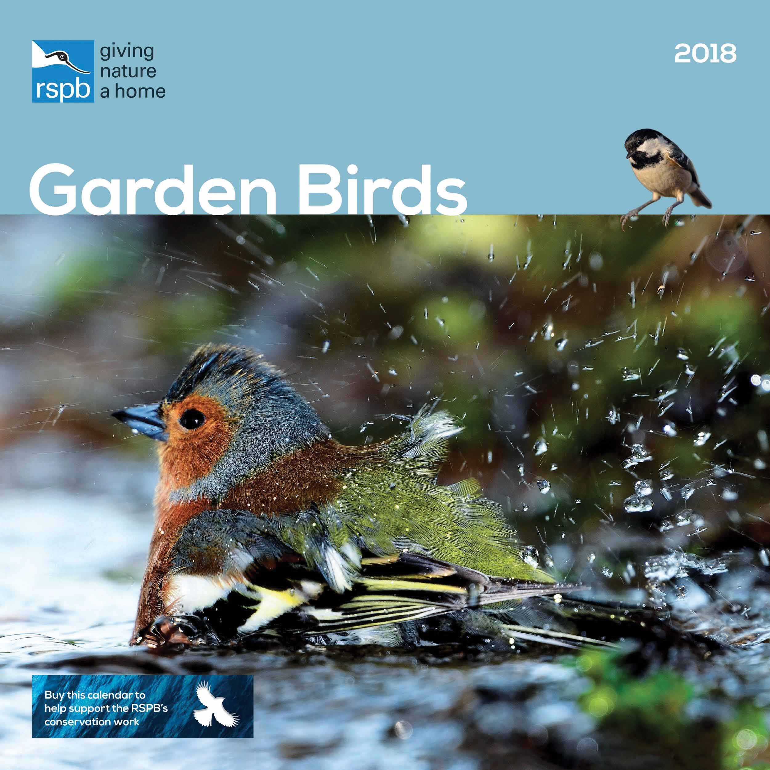 Rspb British Garden Birds 2018 W (Square)