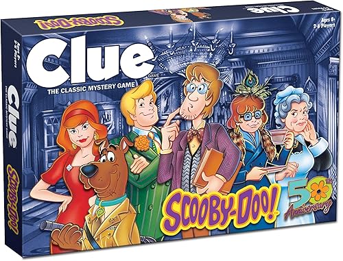 CLUE: Juego de mesa Scooby-Doo | Mercancía oficial de Scooby-Doo basada en la popular caricatura de Scooby-Doo | Juego de pistas clásico con