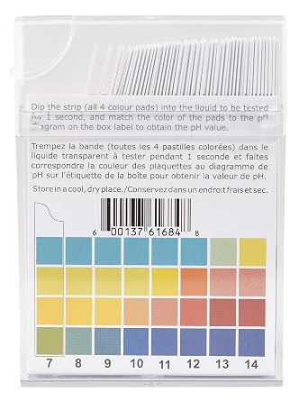Yerli pH Test Kağıtları / Test Kağıdı / pH Metre / pH 0-14 ölçer Kutu içerisinde 100 Adet ölçüm çubuğu
