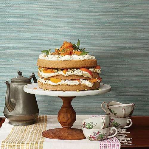 Miniatura 2 de NuWallpaper NUS3337 - Papel tapiz tibetano sintético, color verde azulado