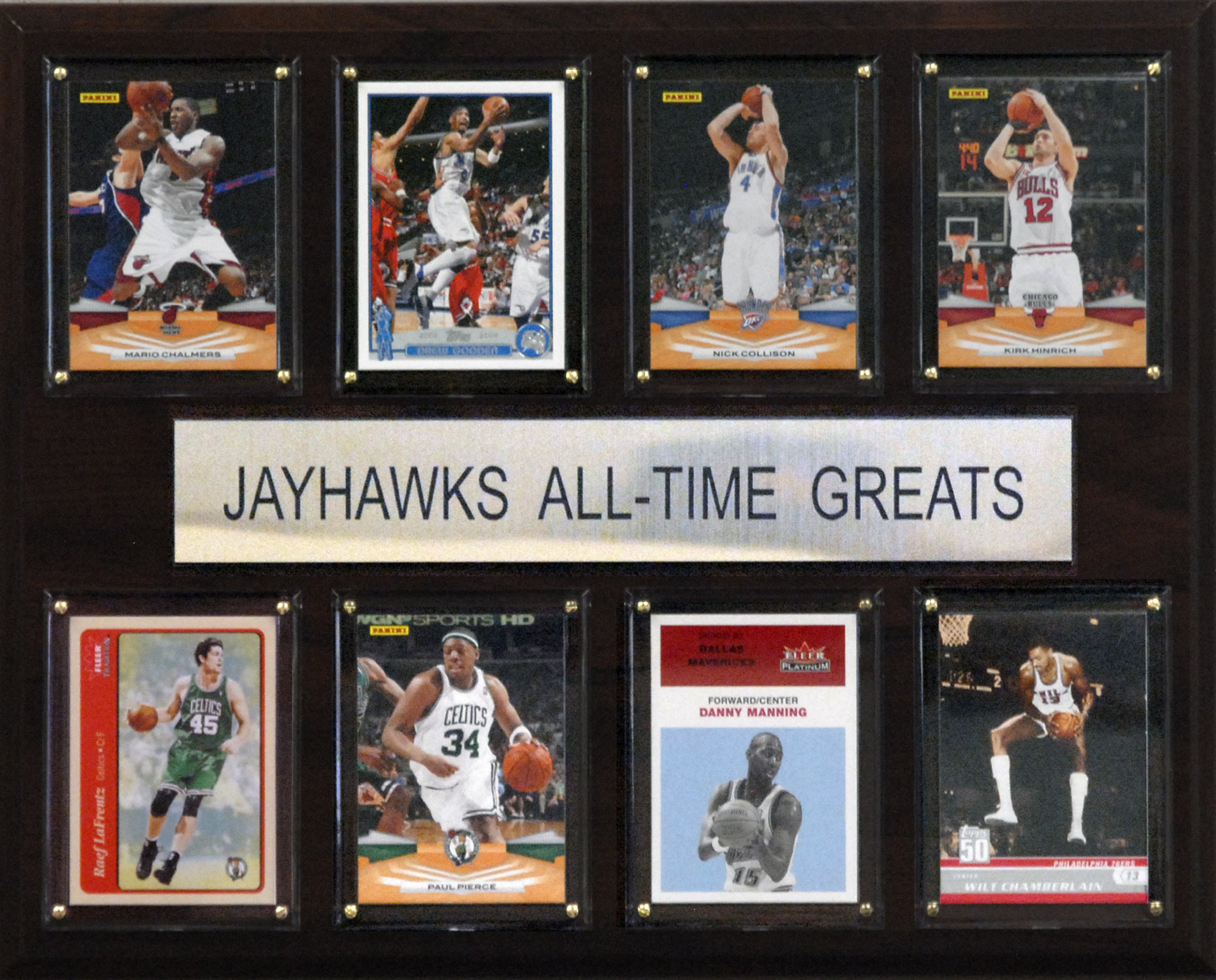 NCAA Basketball Kansas Jayhawks All-Time Greats Plaque