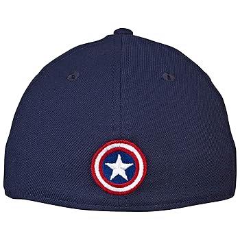 NEW ERA×Ameri BASIC LOGO CAP New Era Captain America Shield Symbol Color Block 39Thirty