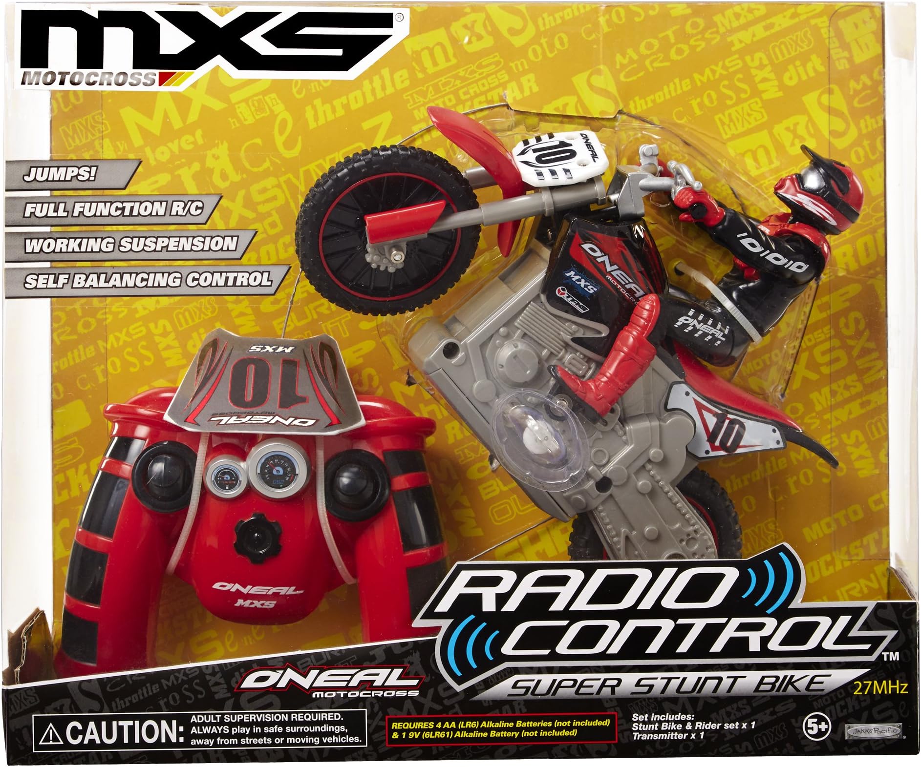 MXS RC Red Super Stunt Bike & Rider Set Vehicle