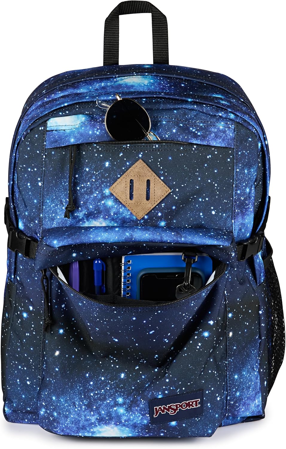 JanSport Main Campus Backpack - Travel or Work Backpack with 15-Inch Laptop Sleeve and Dual Water Bottle Pockets, Stellar Starfield - Image 6