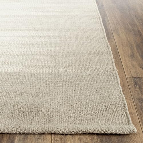 Miniatura 6 de SAFAVIEH Kilim Collection - Alfombra decorativa de 4 x 6 pies, color beige y verde claro, hecha a mano, lana de tejido plano, ideal para zonas de