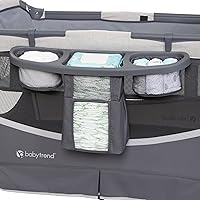 Vista 4 de Baby Trend Centro de guardería Deluxe II, Misty Grey Gris (Misty Grey)