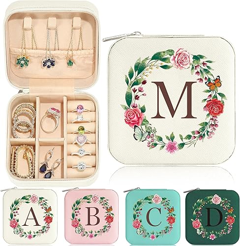 Regalos de moda para adolescentes, idea de regalo para adolescente, regalo para adolescente, regalo para adolescentes, joyero de viaje con inicial