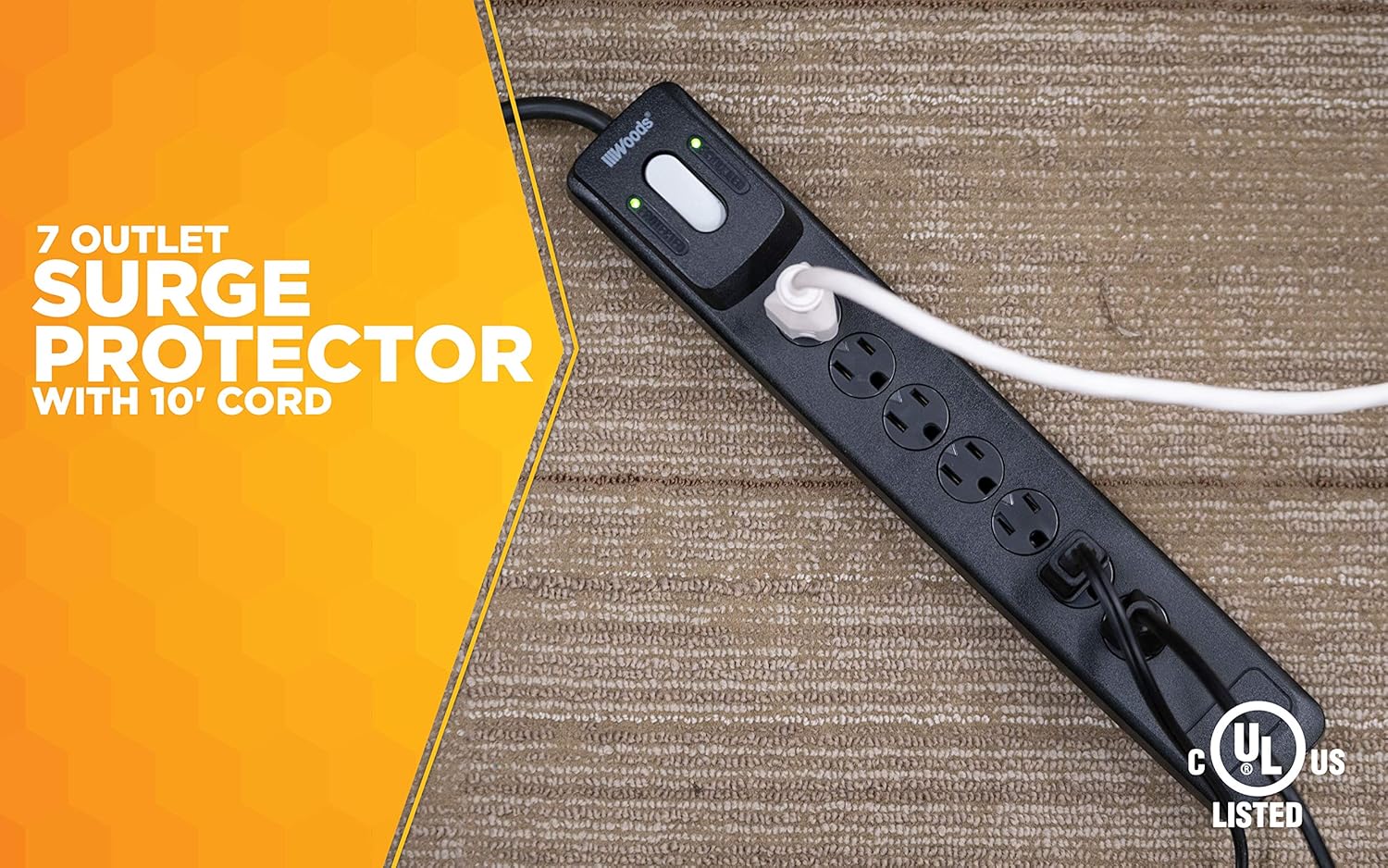 Surge Protector with Safety Overload Feature