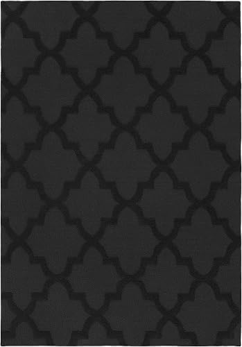 Garland Rug Alfombra Quatro de 6 pies x 9 pies, color negro Garland Rug Alfombra Quatro de 6 pies x 9 pies, color negro