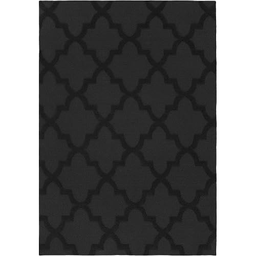 Garland Rug Quatro 9 Ft. x 12 Ft. Area Rug Black