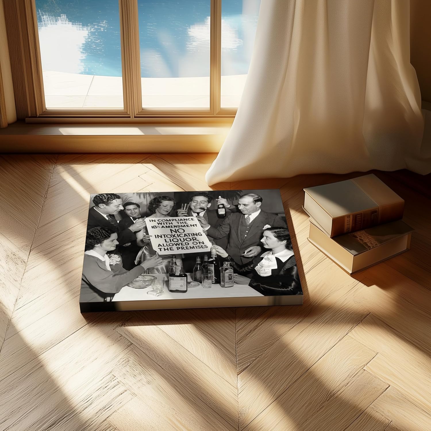 Poster Master Celebration Canvas - Retro End of Prohibition Print - Photography Art - Gift for Him, Her, Bartender - Decor for Bar, Kitchen, Restaurant - 8x10 STRETCHED Canvas