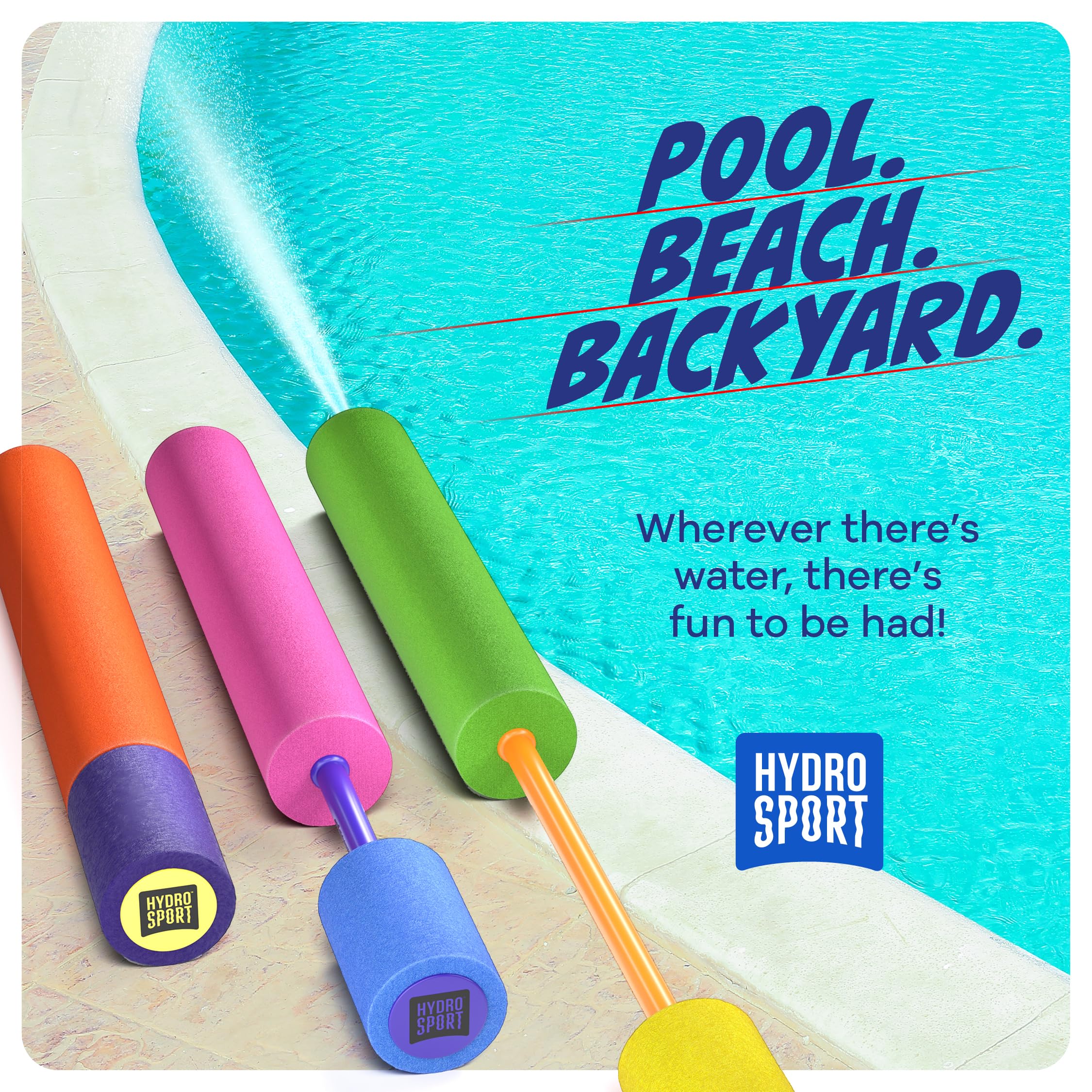 Water Guns For Kids - Outdoor Water Toys - Pool Toys for Kids Ages 4-8, 6-8, 8-10, 8-12 - Squirt Gun Blaster - Pool Games - Backyard Summer Party Activities - Kid Swim Toy for Girls, Boys, Teen - 3 Pk