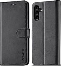 Case for Samsung Galaxy A14 5G/A14 4G, Leather Flip Case with Magnetic Card Holder Protective Flip Cover Case for Samsung Galaxy A14 5G/4G, Black