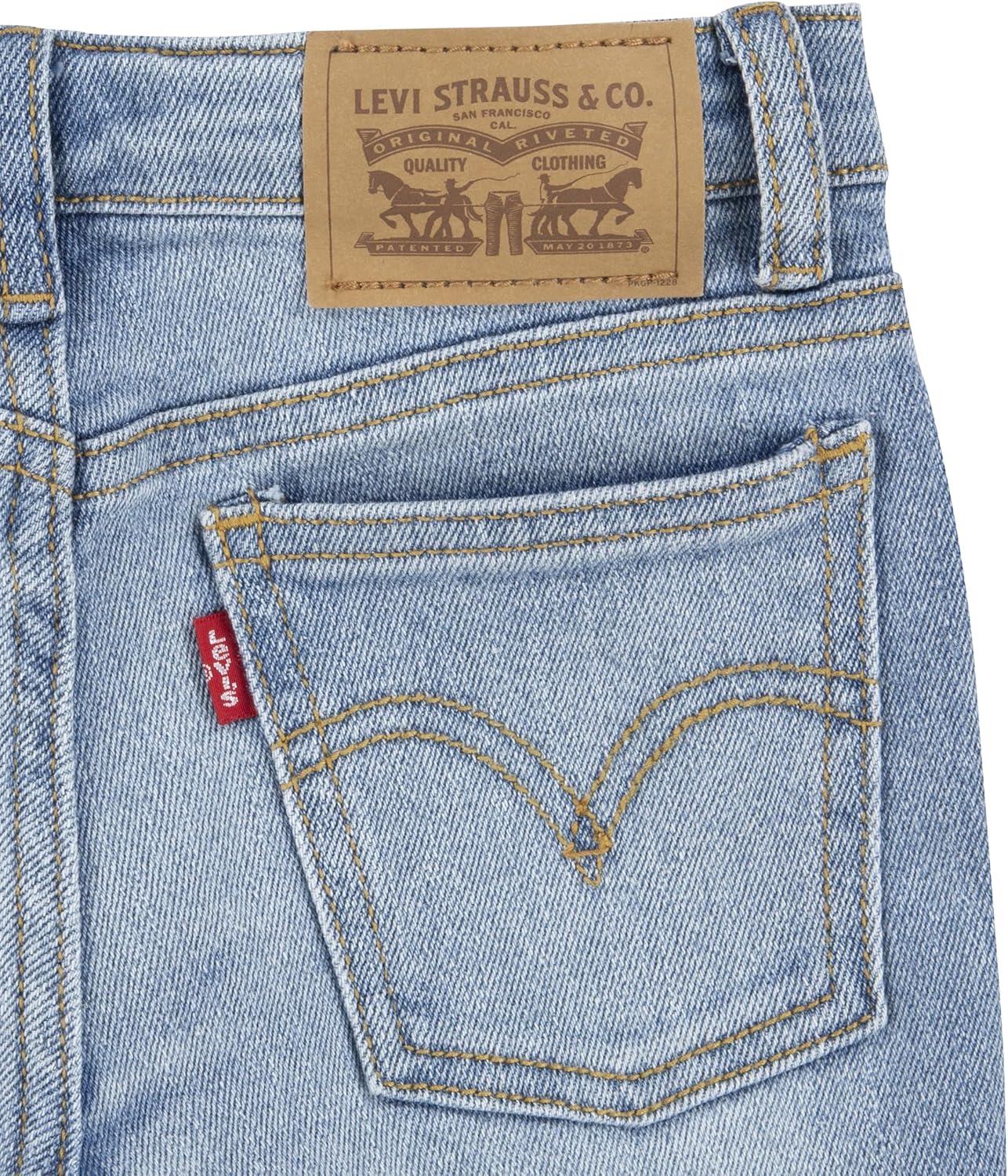 Levi's Girls' Wide Leg Jeans 6X Bauhaus Blues image 6 of 7 B0B71M89LV