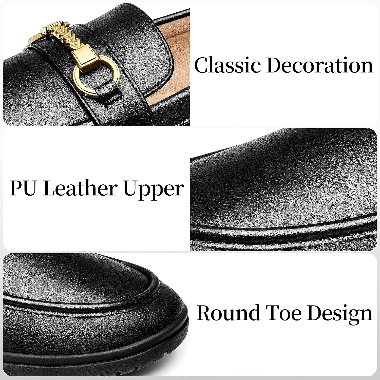 Aomigoct Comfortable Womens Loafers for Work: Reduce Foot Pressure 30% with Cloud-Like Cushioning for Office Commute - 8-Hour All-Day Wear Shoes for Working Women - Slip-On Soft Loafers
