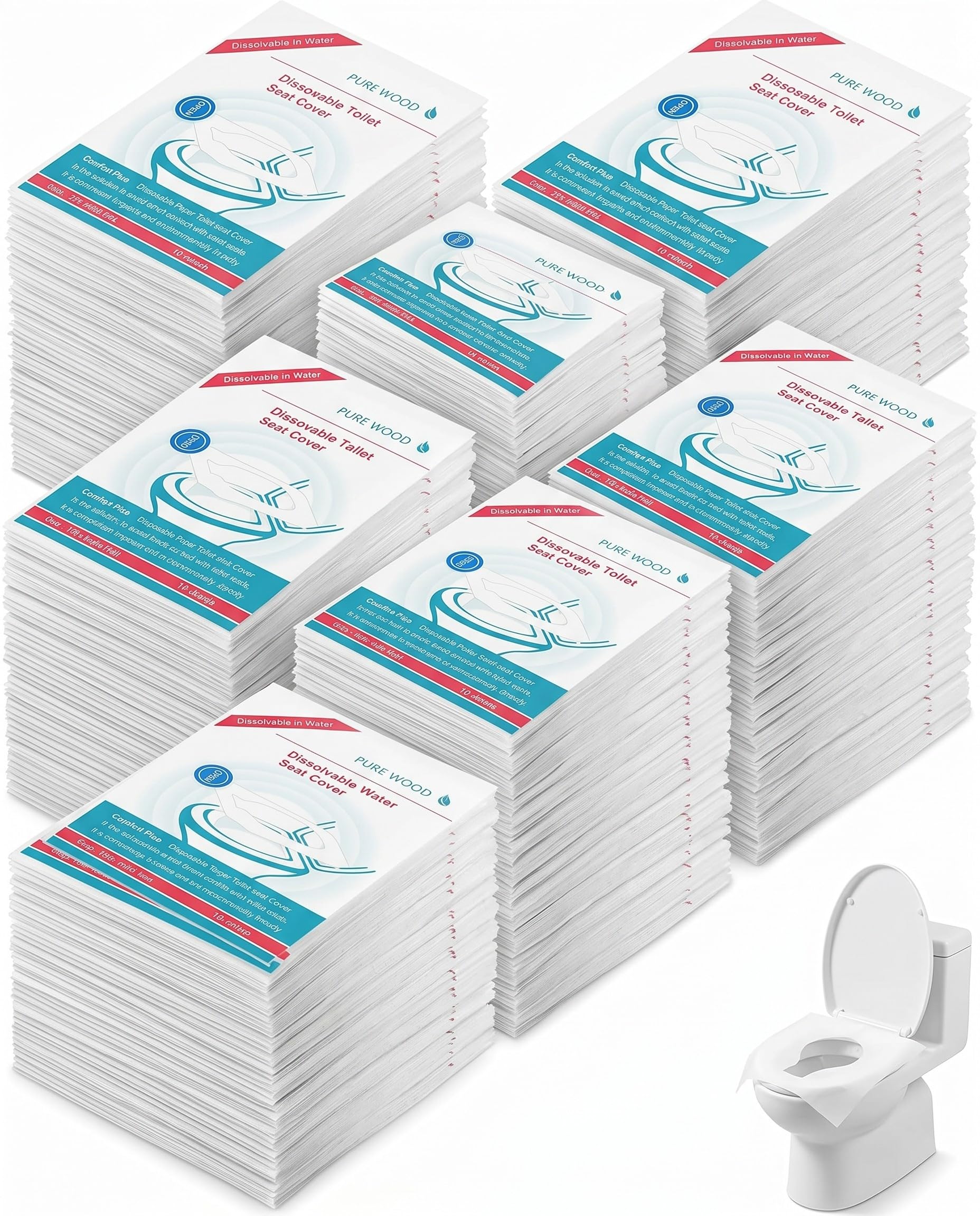 Copriwater Usa E Getta 60 Pezzi Coprisedili Wc Bianchi Biodegradabili Protezione Igienica Per Viaggi E Bagni Pubblici