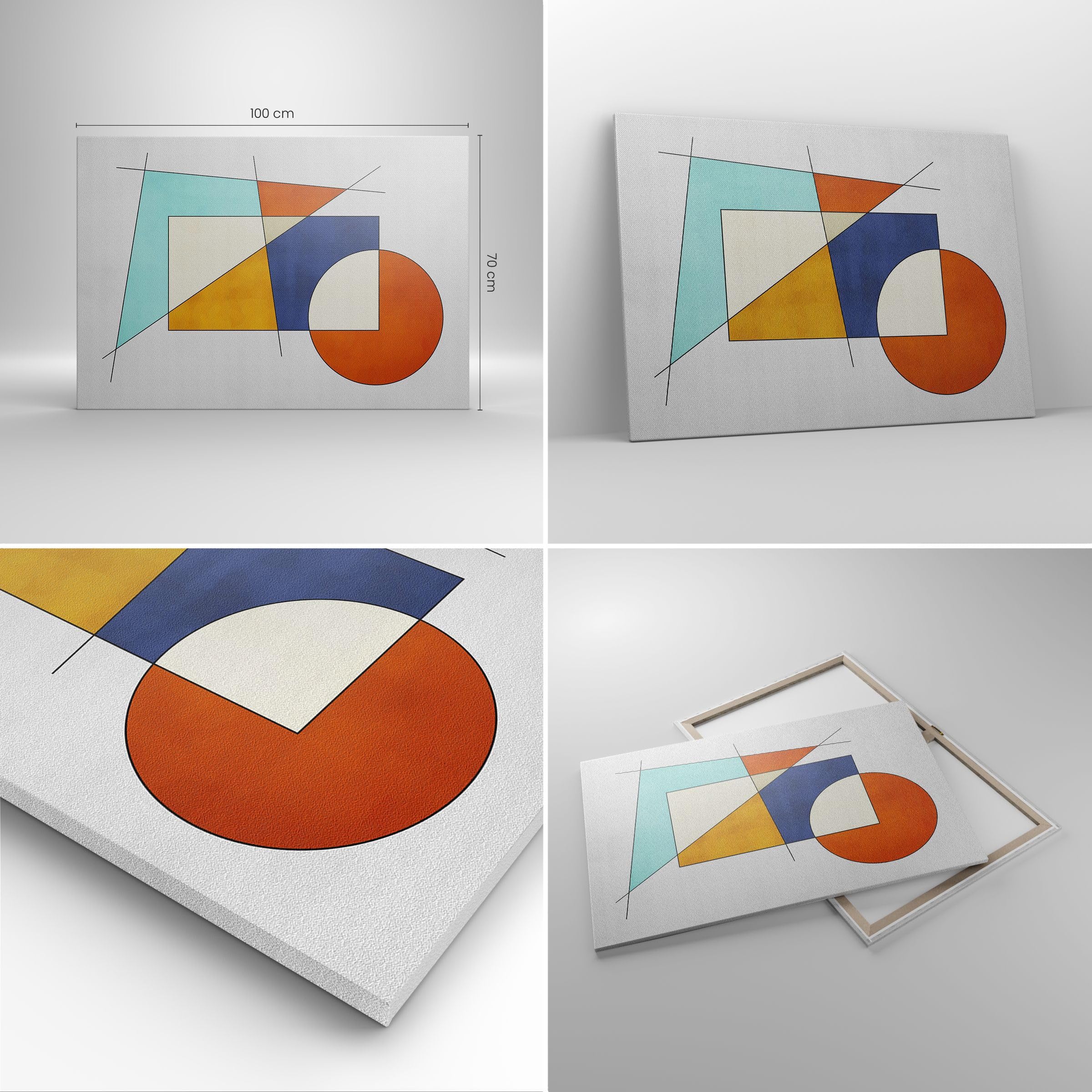 ARTTOR Cuadro Decorativo 100x70cm Moderno Horizontal Abstracto - 5907