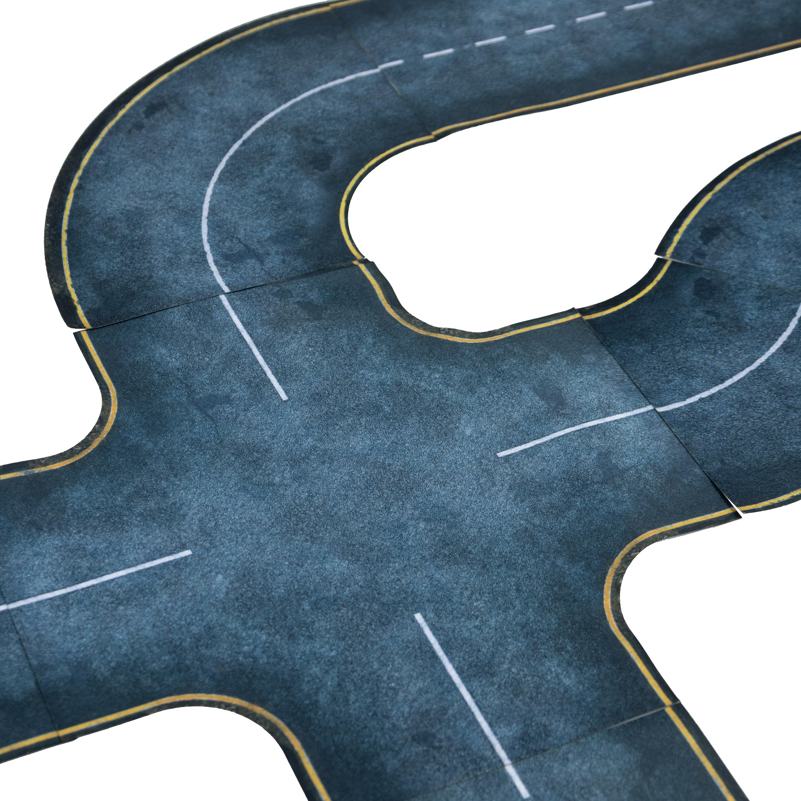 Asphalt roads - anti-slip fabric 2D Road set (width 16,2 cm / 6,3"), 28mm - Image 4