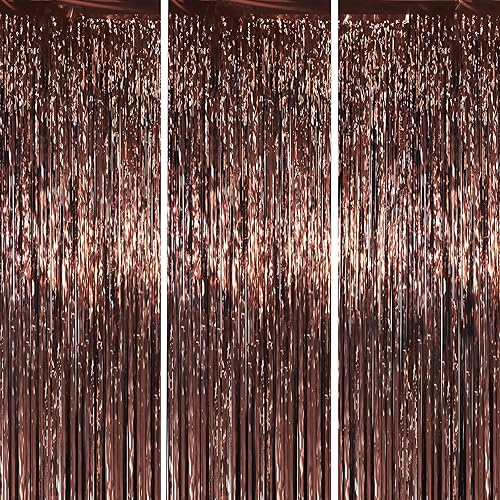 Miniatura 23 de Cortinas de 3.3 x 6.6 pies con flecos de papel de aluminio, decoraciones de fiesta con serpentinas, telón de fondo con flecos para cumpleaños, baby