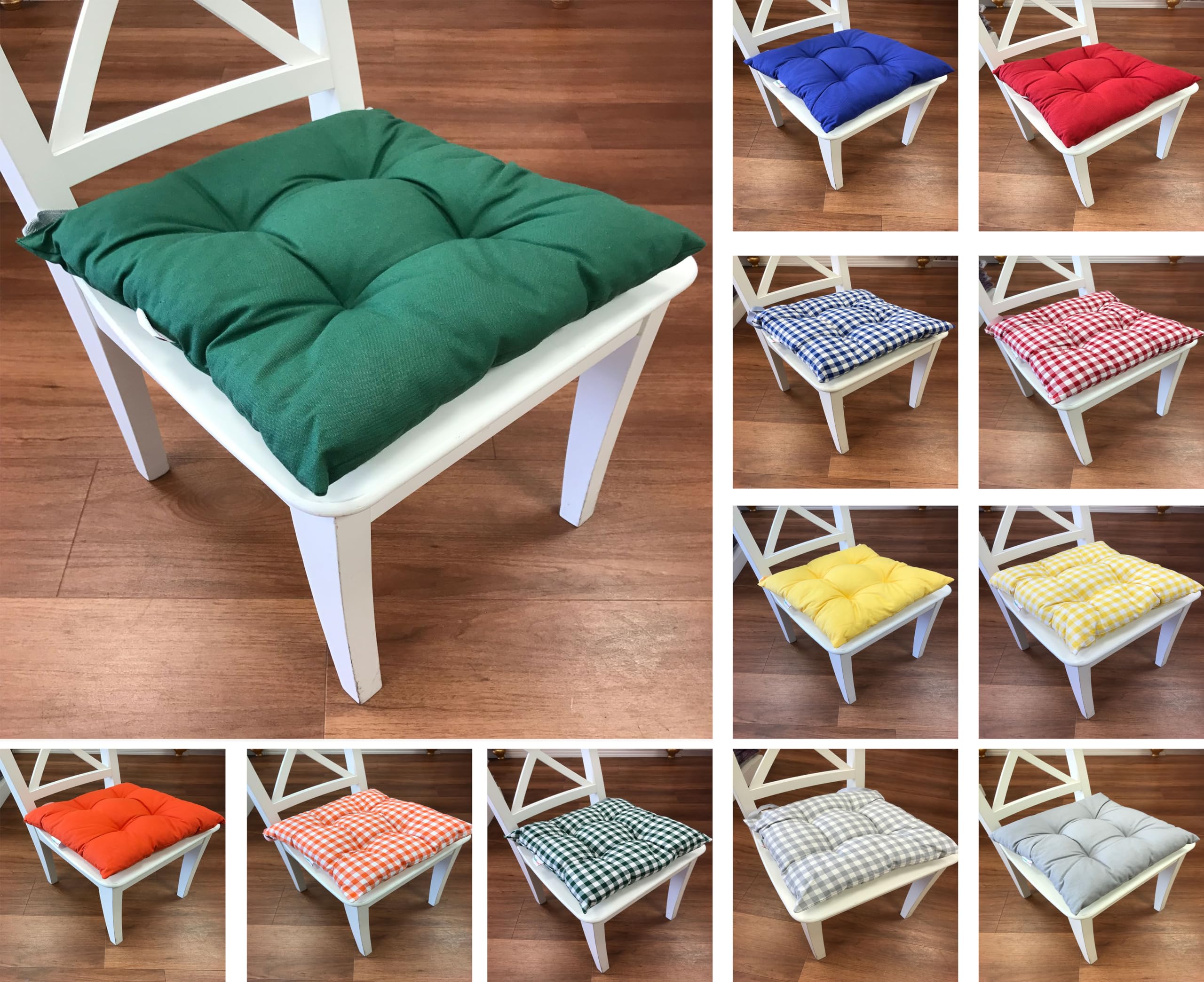Tropik Home Colourful Seat Pads, Garden Kitchen Dining Chair Cushions ...