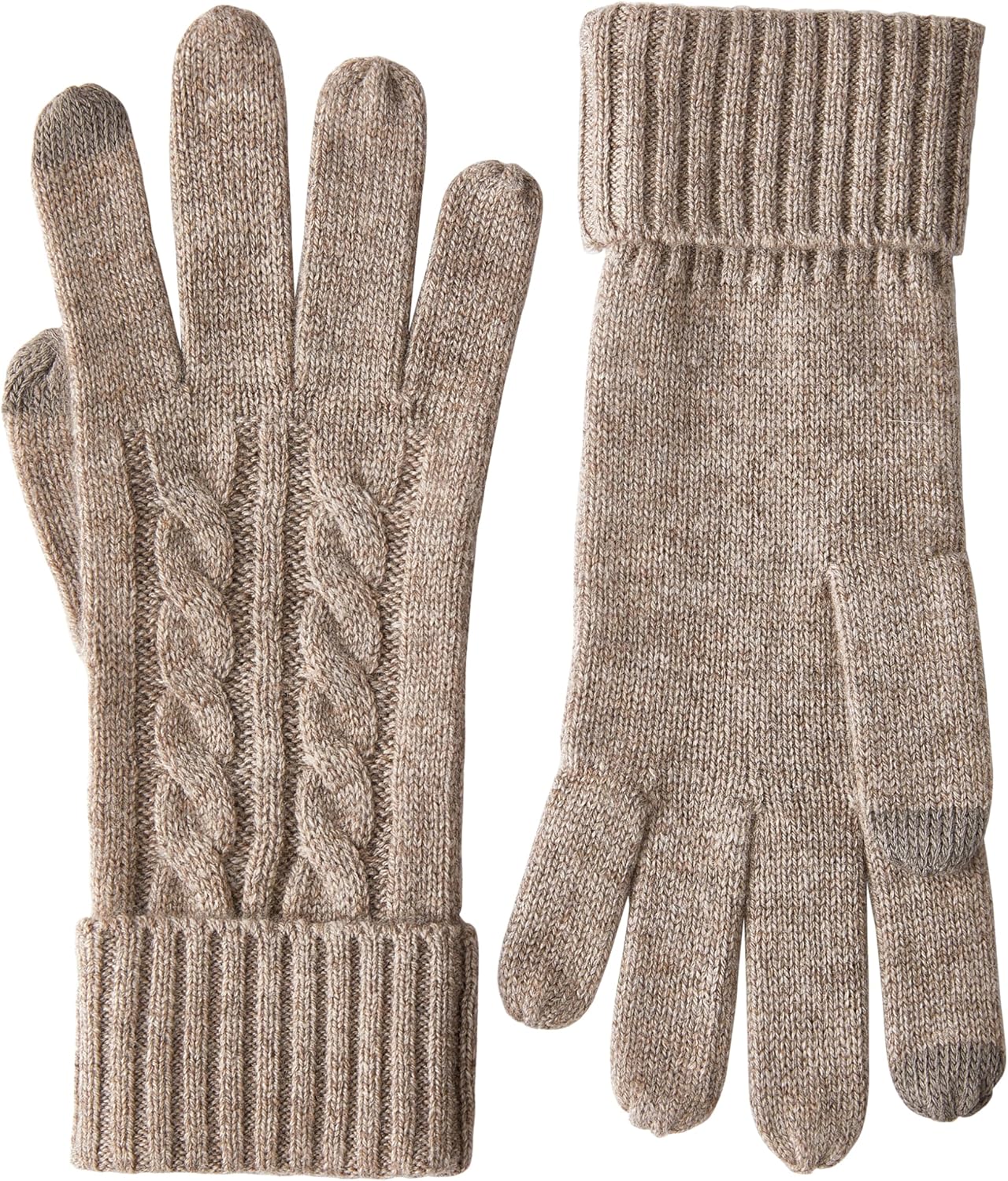 VIKIDEER Touchscreen 100% Pure Cashmere Gloves Women Ladies Soft Knit and Long Ribbed Cuffs