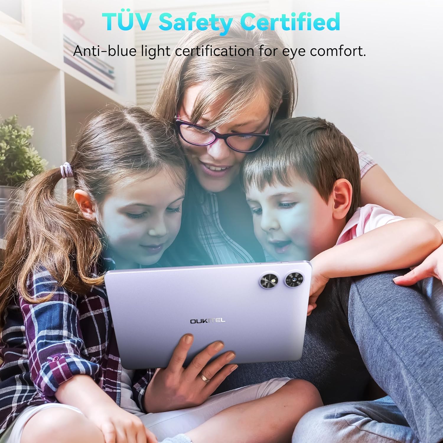 OUKITEL OT6 Android 13 WiFi Tablet - 8000mAh, 10.1 inch Tablets for Adults, 16GB RAM + 64GB ROM(1TB Expand) WiFi 6 Tablet with Stylus, GMS, Widevine L1, Dual Speakers