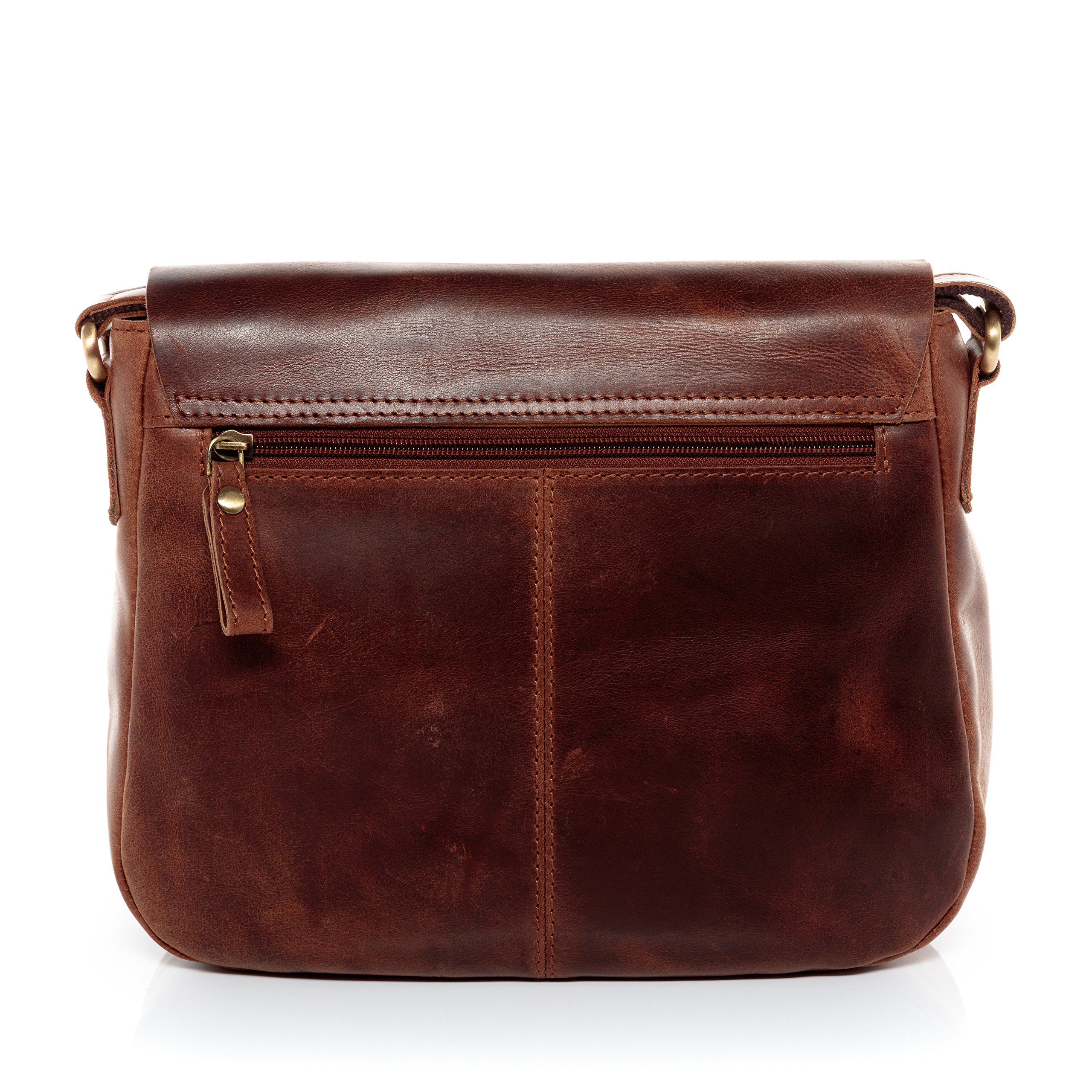 SID & VAIN® borsa a spalla vera pelle vintage YALE piccolo tracolla donna prodotto artigianale