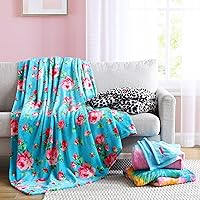 Vista 6 de Betsey Johnson - Twin Blanket, Ultra-Soft Plush Bedding, Oversized Soft Blanket, Dorm Essentials (Bouquet Day)
