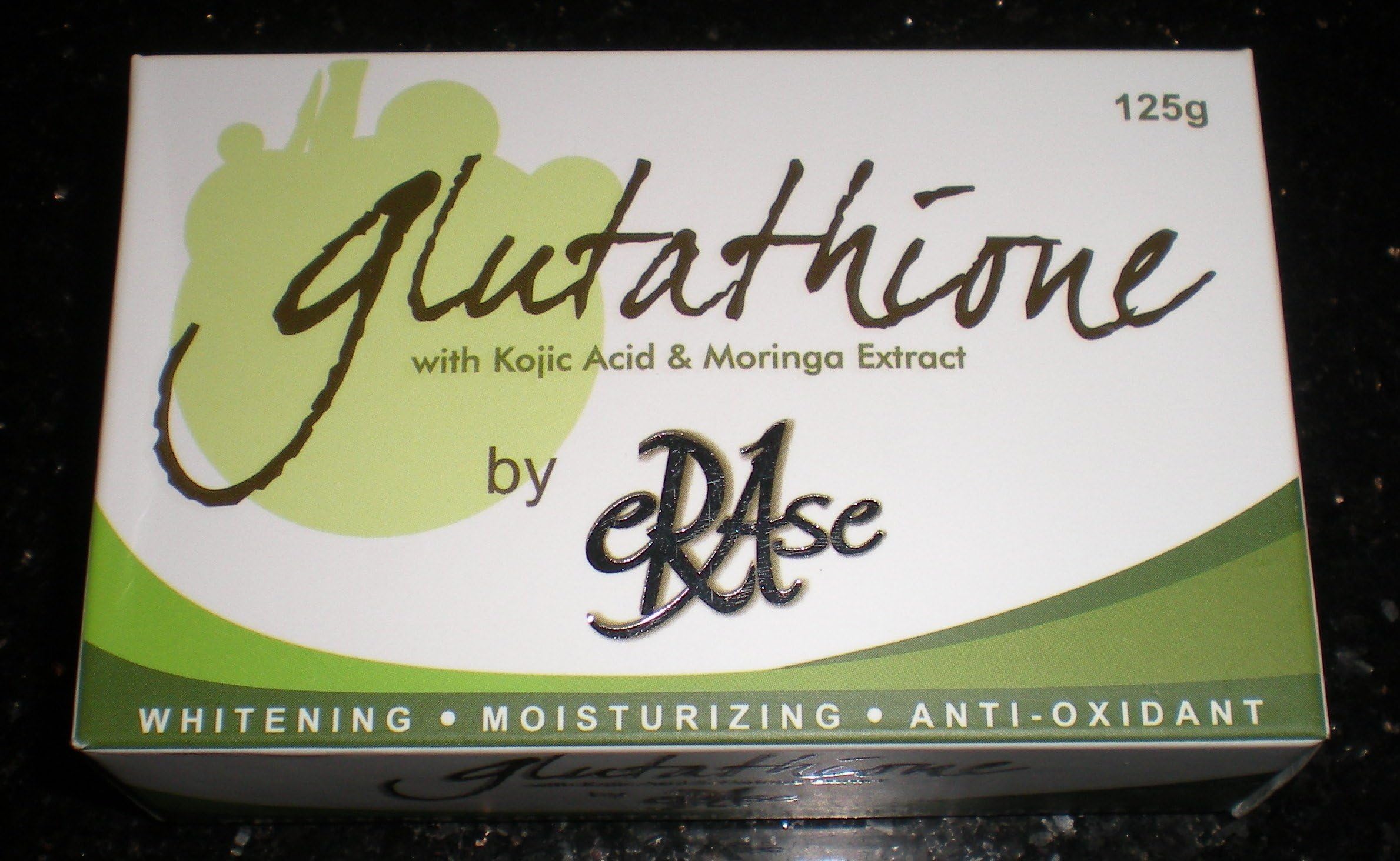 Glutathione Soap with Kojic Acid & Moringa Extract by Erase by UK Derm Pharma
