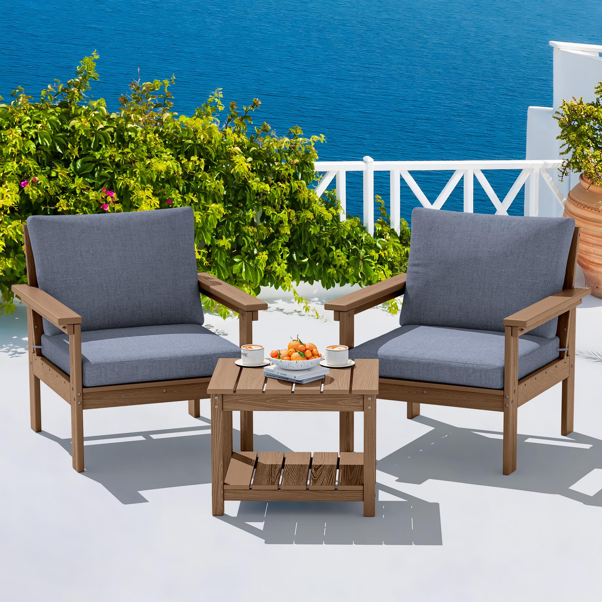 SERWALL HDPE Patio Sofa Set