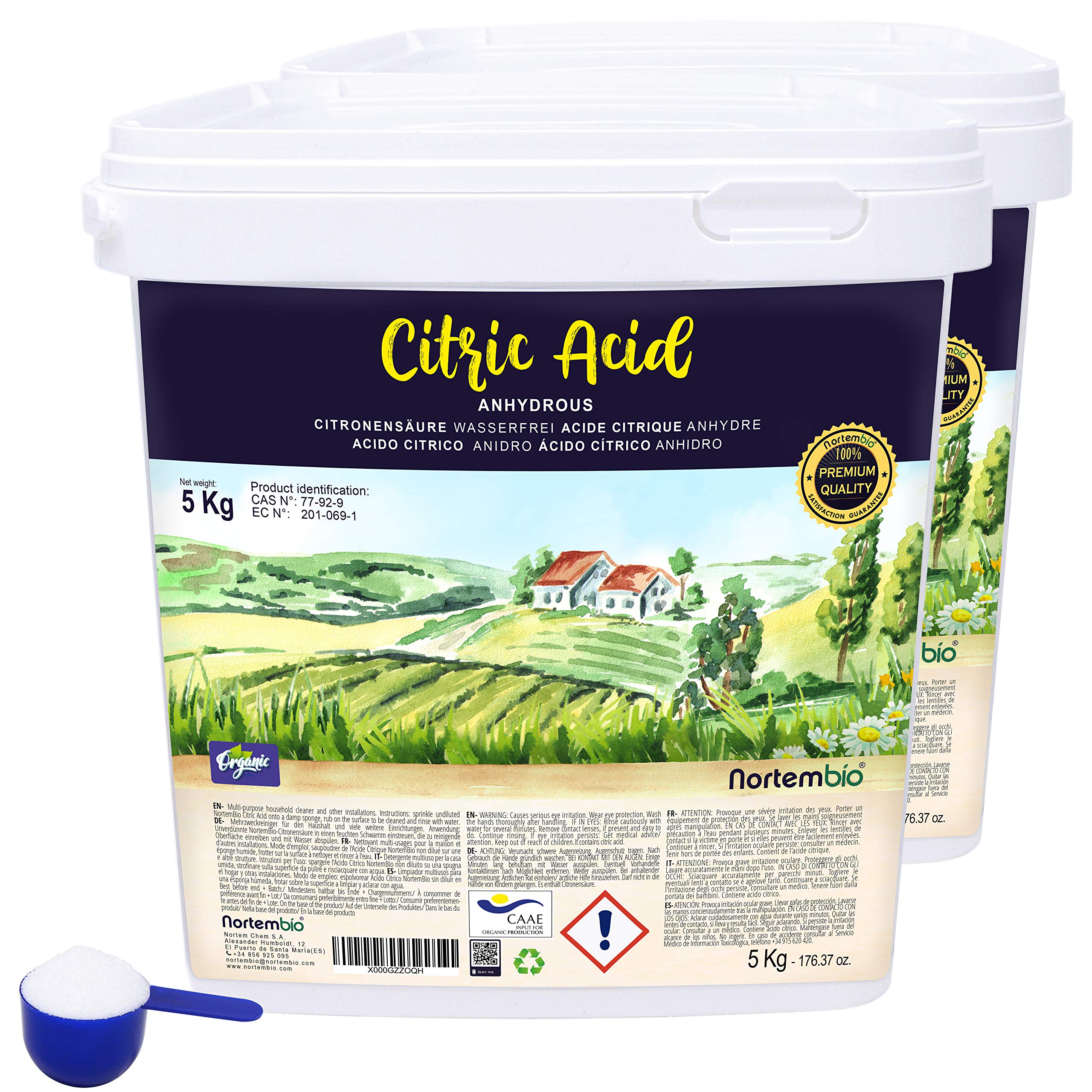 Acido Citrico In Polvere Anticalcare – 0,5 Kg (20 Usi) Per Distillatori, Bollitori, Macchine Da Caffè E Lavastoviglie