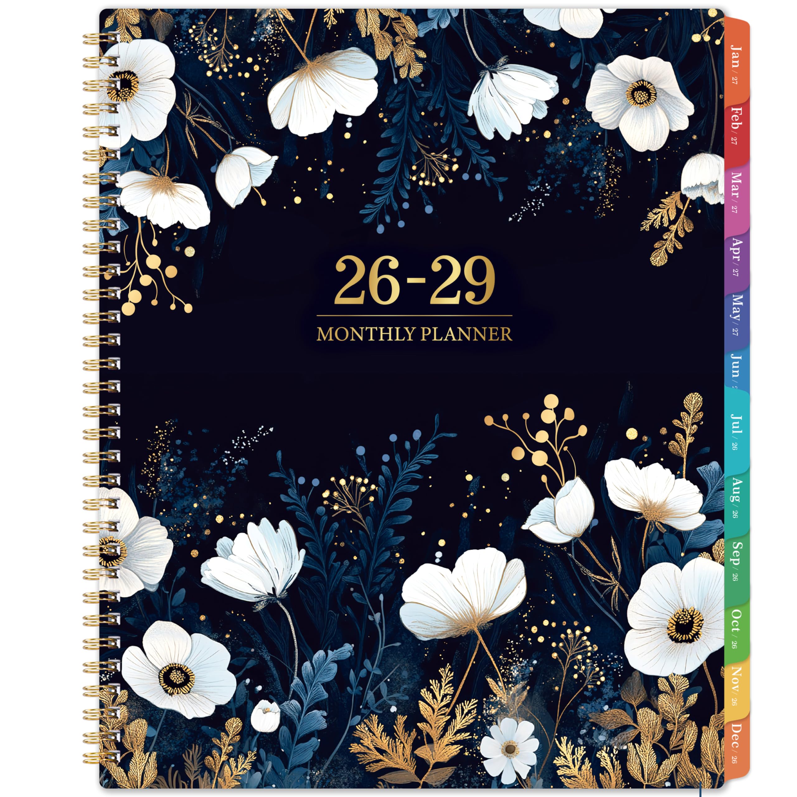 2026-2029 Monthly Planner/Calendar - July 2026 - June 2029, 9” × 11”, 3 Year Monthly Planner 2026-2029, 36-Month Calendar with Tabs,Inner Pocket, Twin-wire Binding, Enterprise