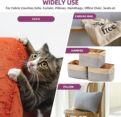 Miniatura 5 de Azobur Parches de reparación de lino grueso, 6 piezas de parches de tela de lino autoadhesivos, multicolor, se pueden utilizar para reparación de