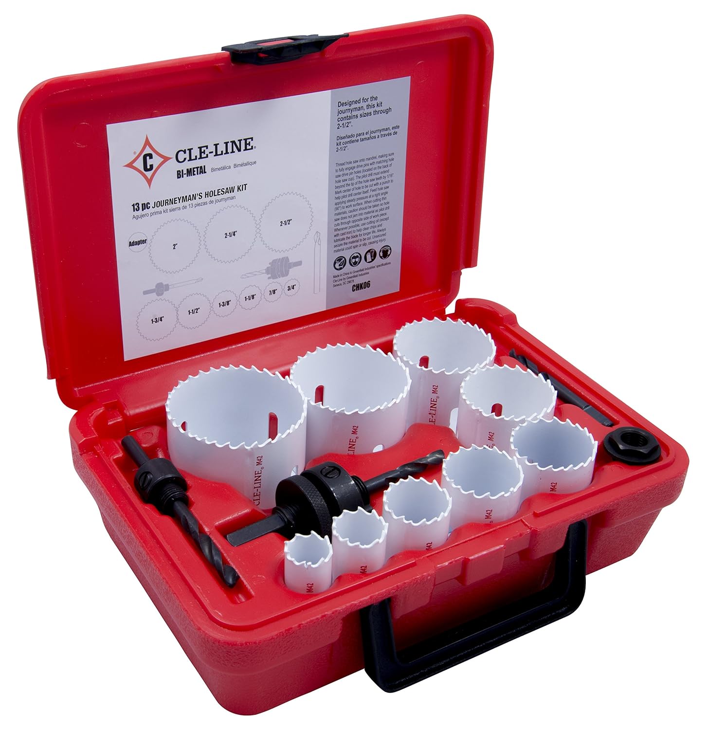 CleLine 1887 CHK06 Kit de Journeyman de 13 piezas