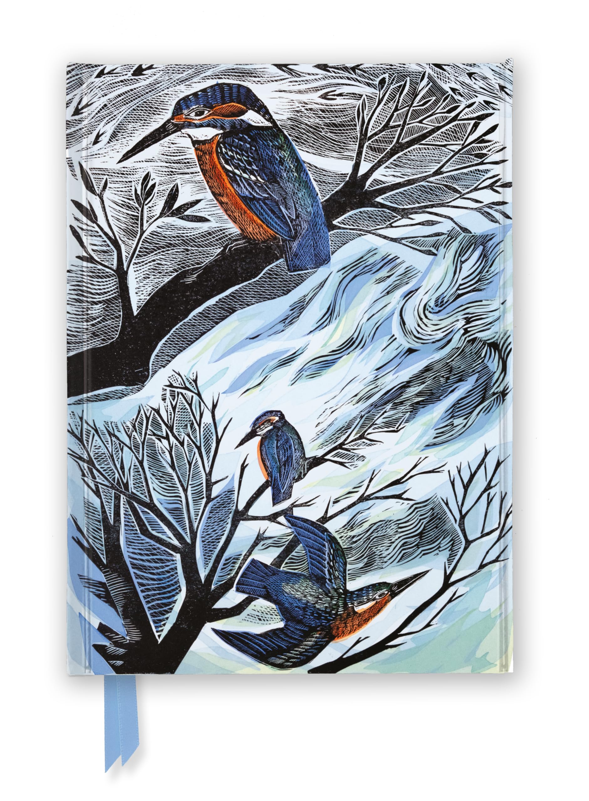 Angela Harding: Suffolk Kingfishers (Foiled Journal) (Flame Tree Notebooks)