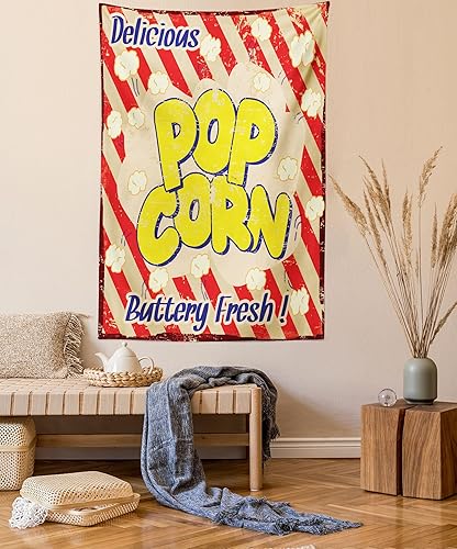 Miniatura 57 de Lunarable Tapiz costero, tumbonas y mar Caribe bajo el parasol naranja, imagen de vacaciones de luna de miel, decoración de tela para colgar