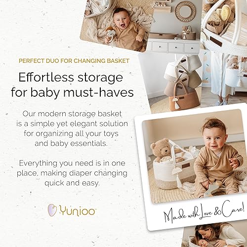 Miniatura 2 de Organizador de pañales, bolsa de pañales bohemia para necesidades de cambiador y artículos esenciales para bebés para recién nacidos, organizador de