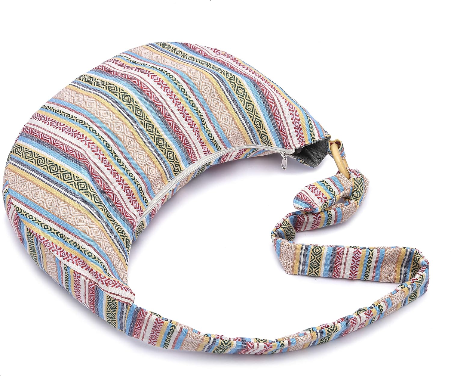 Women Hippie Crossbody Bag cloth boho Sling Bag Canvas Bohemian Hobo Hand Bags - Image 4