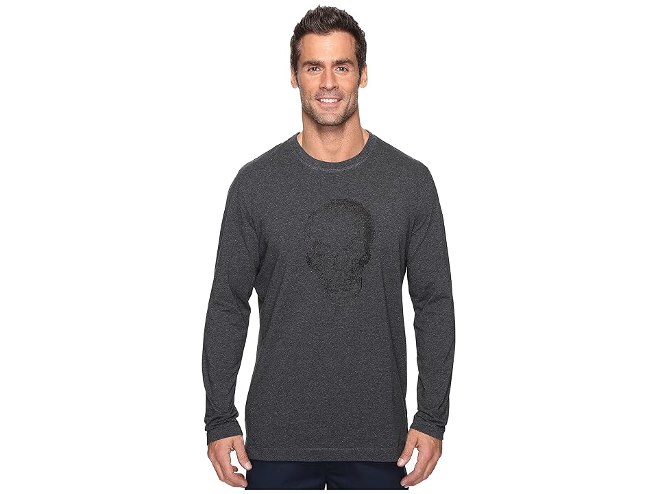 

Robert Graham Bandits Long Sleeve Knit T-Shirt (Charcoal) Men's T Shirt