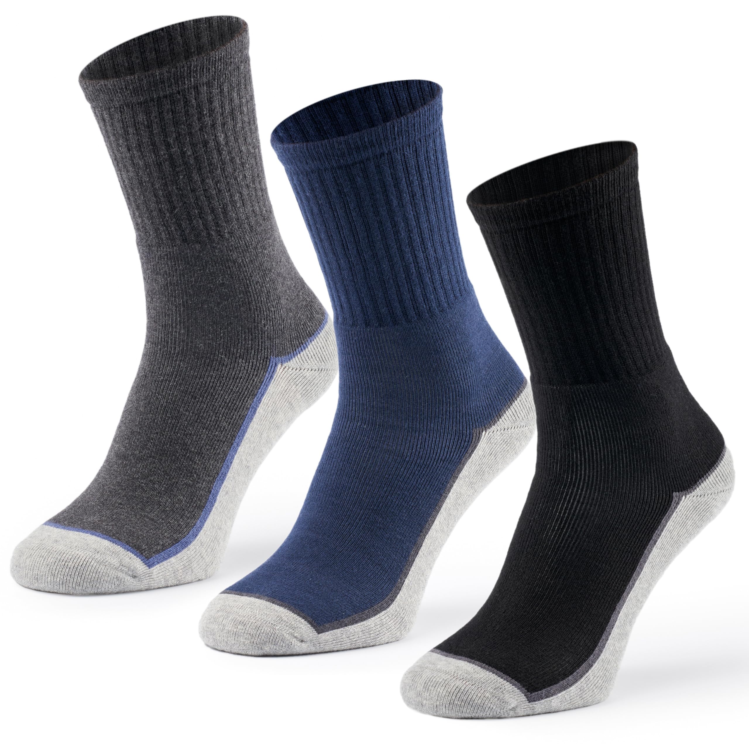 Mat & Vic's Calze lavoro uomo – 6 o 12 paia 35-38, 39-42, 43-46, 47-50 | Calze da lavoro uomo, Calzini da lavoro uomo, Lunghe termiche invernali traspiranti