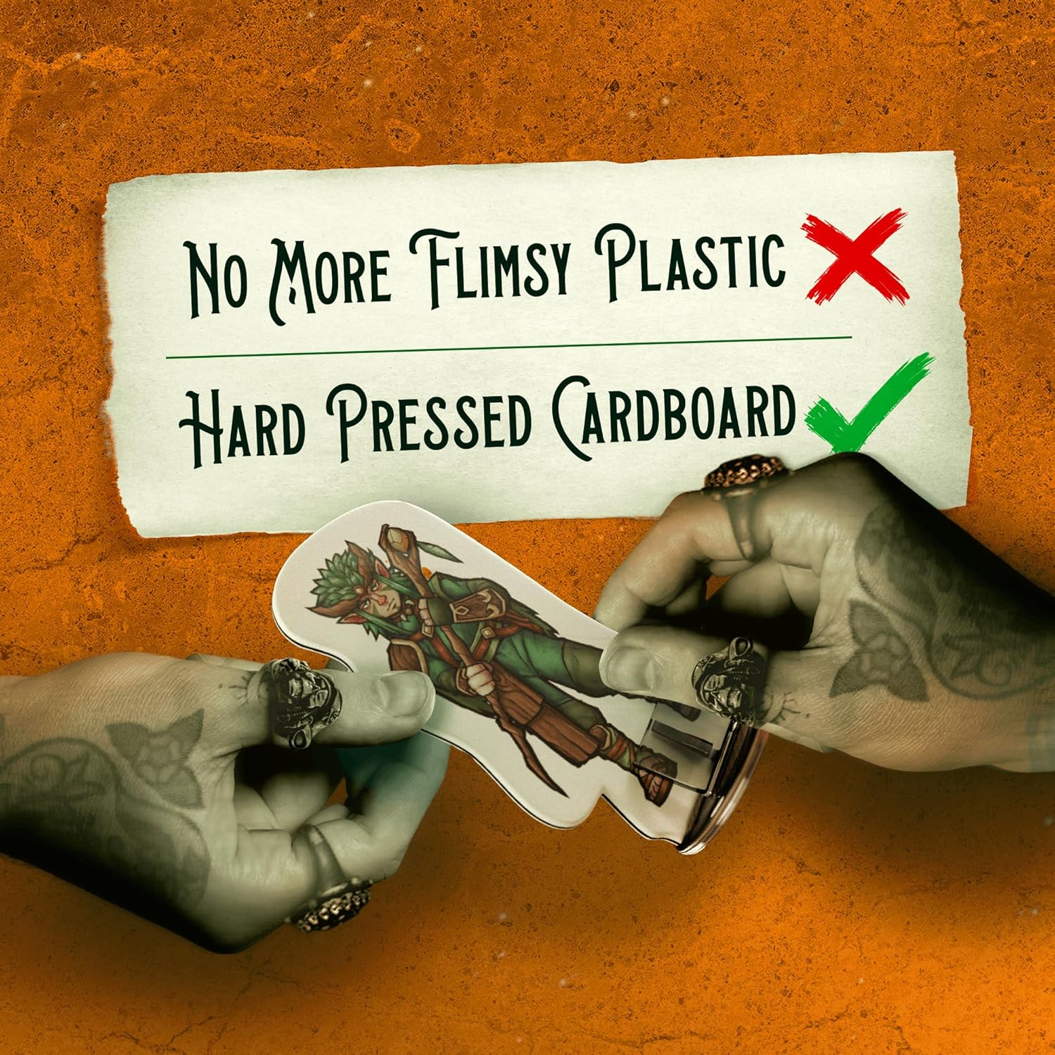 Hard Flat Minis for DND Miniatures with Bases | 28mm - 32mm Scale Dungeons and Dragons Starter Set 5e (DM Starter Pack, 183, Miniatures)