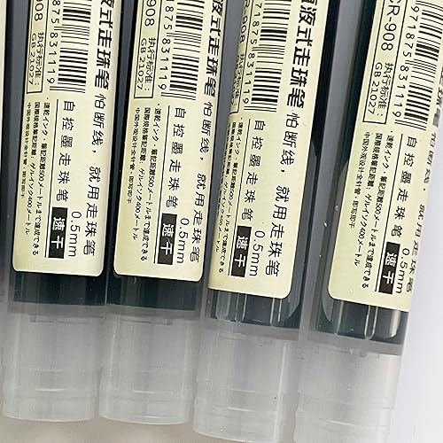 Miniatura 7 de sencoo Paquete de 5 bolígrafos negros de punta extra fina de 0.020 in, tinta de secado rápido, bolígrafos de tinta líquida