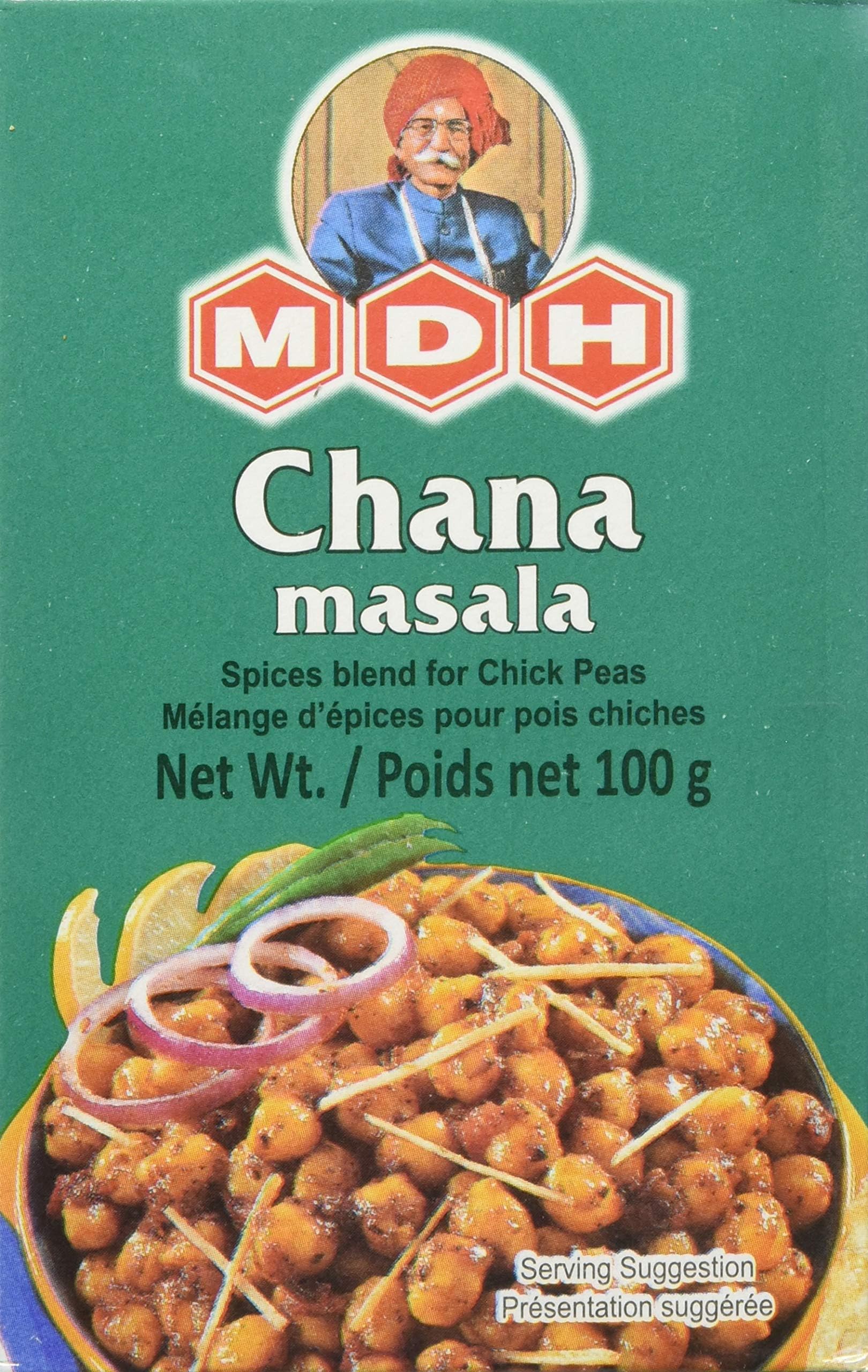 Chana Masala (Spice Blend for Chick Peas), 3.5 Ounce (Pack of 10)