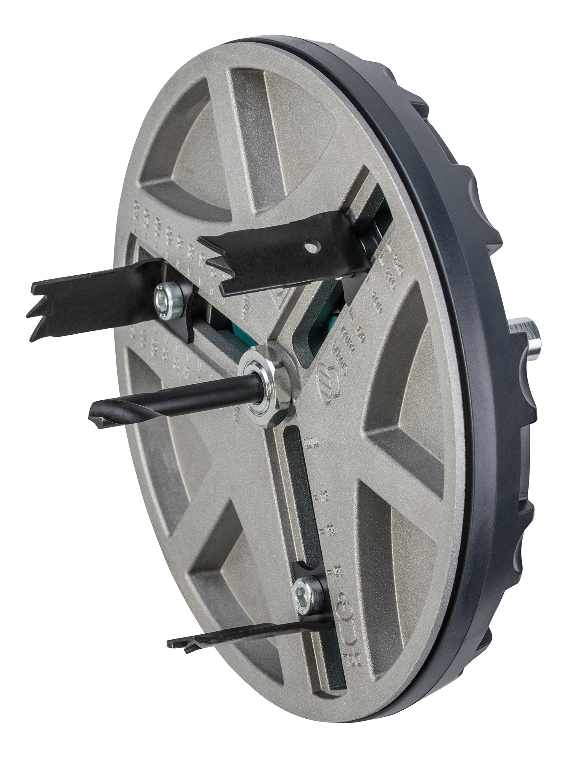 Wolfcraft 5978000 Sierra De Corona Ajustable, 0 W, 0 V, Negro, 45 X 130 Mm + 5979000 Cuchillas De Sustitución Para Sierra De Corona N.º Art. 5977000, 5978000, 5983000-5986000 Pack 3, 0 W, 0 V