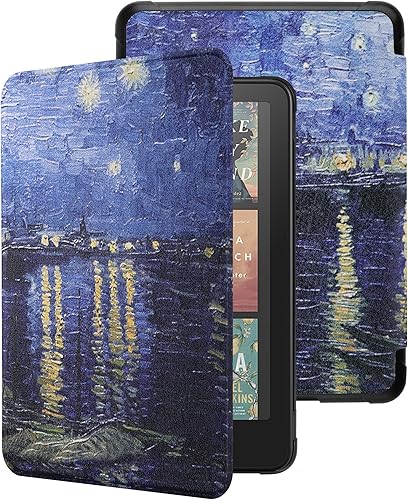 Miniatura 9 de WALNEW Funda para Kindle Paperwhite de 7" de 12ª generación 2024 y Kindle Colorsoft Signature Edition, funda protectora de piel sintética premium