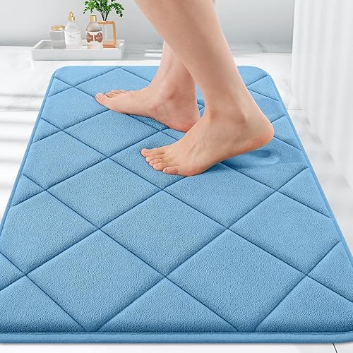Miniatura 142 de OLANLY Tapete de baño de espuma viscoelástica de 24 x 16 pulgadas, ultra suave y absorbente, lavable a máquina, cómodo tapete de baño para suelo de