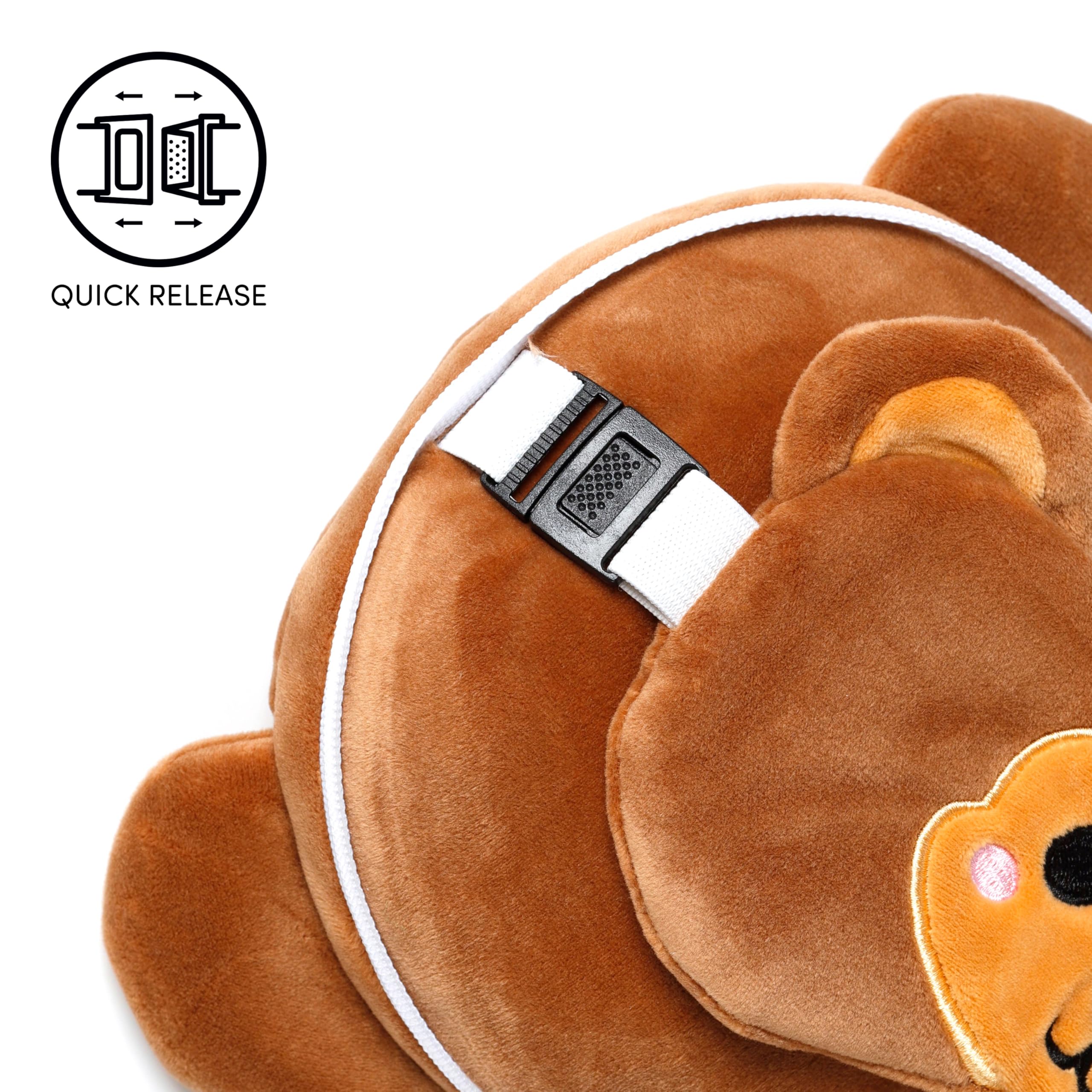 Amazon.co.jp: Relaxeazzz アイマスク付 もちもち ネックピロー おさる