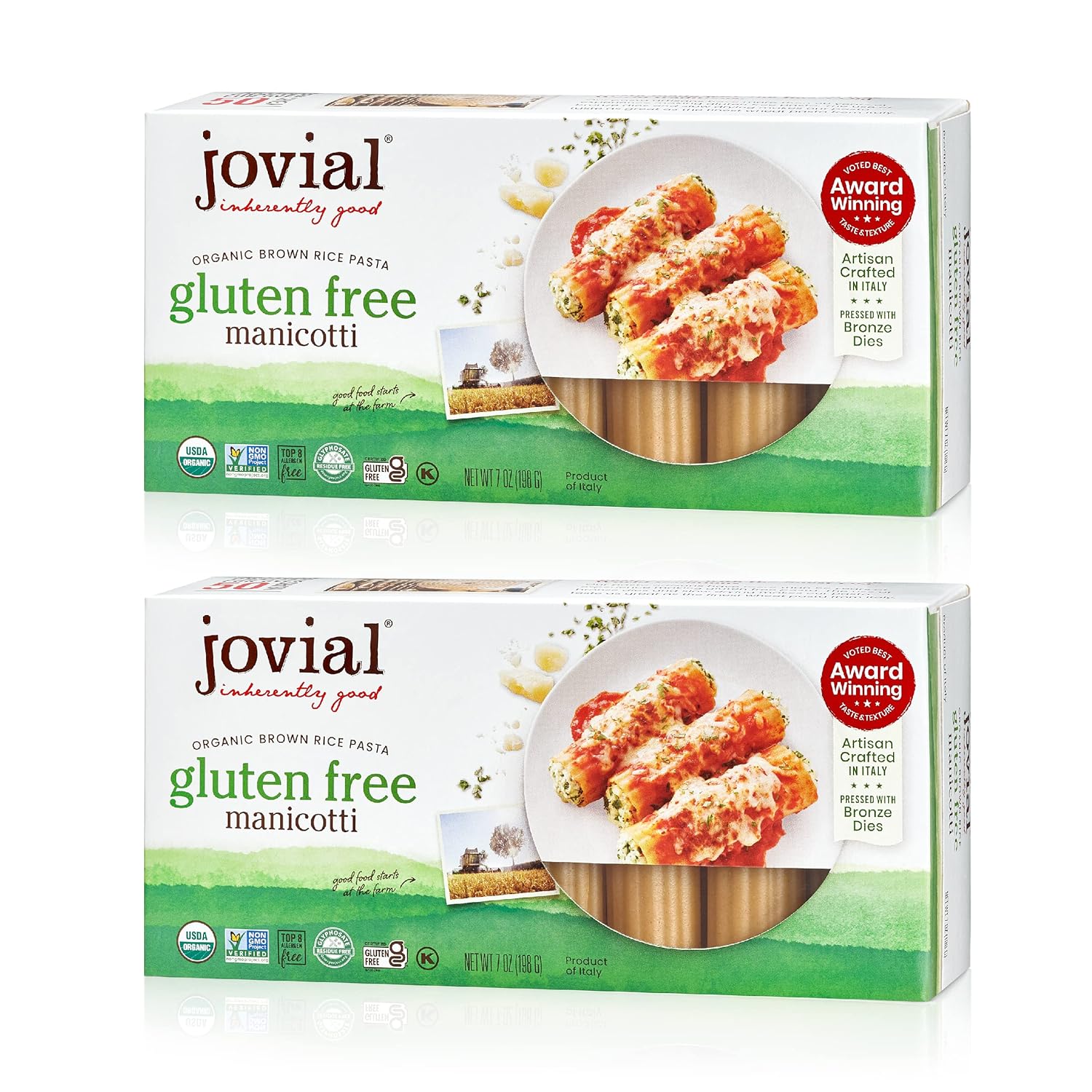 Jovial Whole Grain Brown Rice Manicotti Pasta Pasta